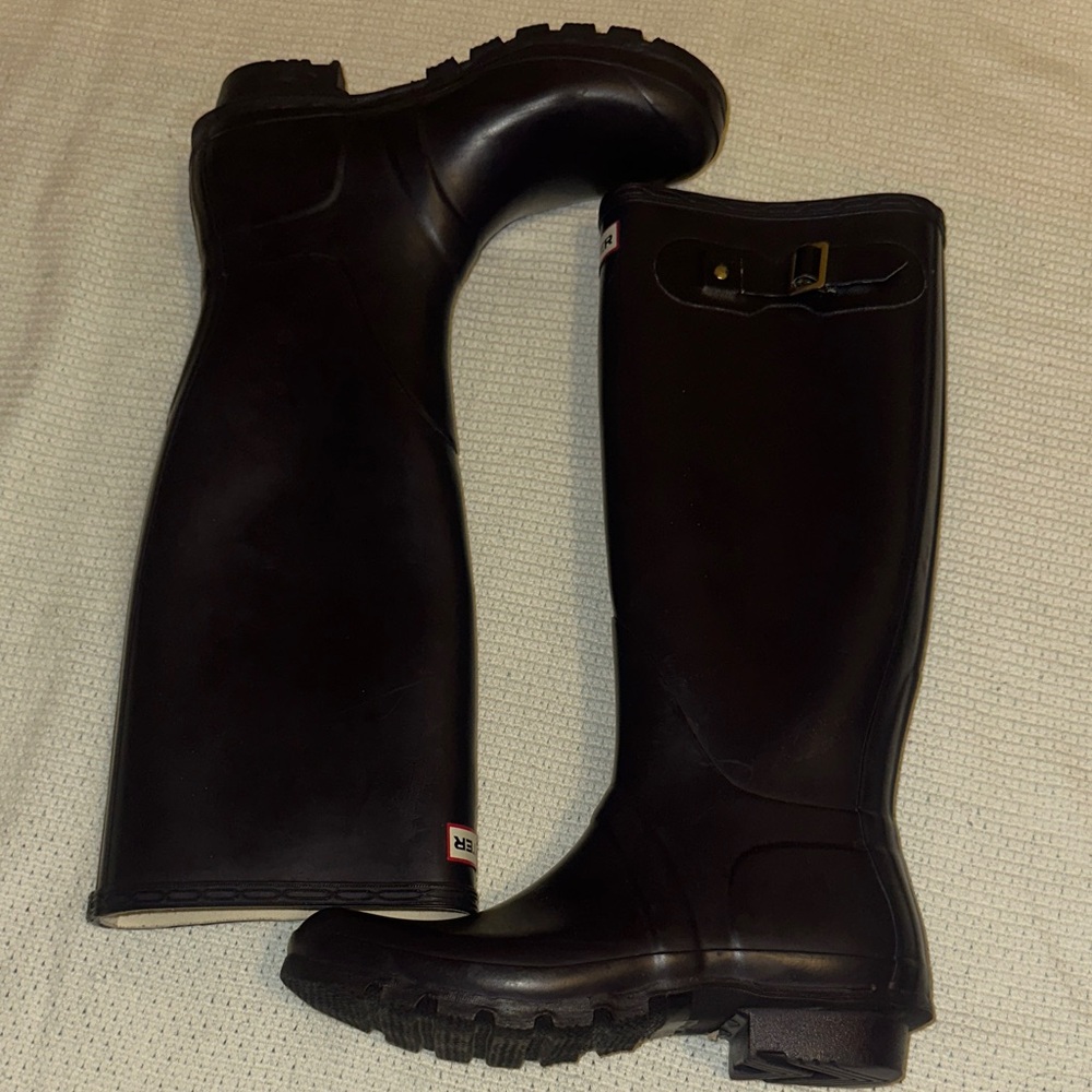 Tall Hunter Purple Women's Winter & Rain Boots - Picture 11 of 13